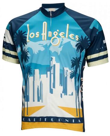 World Jerseys Men's Los Angeles Cycling Jersey Wjlosa - XL