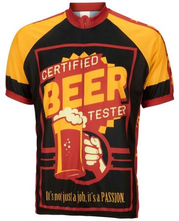 World Jerseys Men's Beer Tester Cycling Jersey Wjbeert - XL
