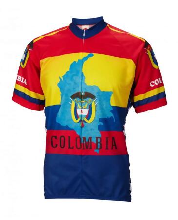 World Jerseys Men's Colombia Cycling Jersey Wjcol - XXL