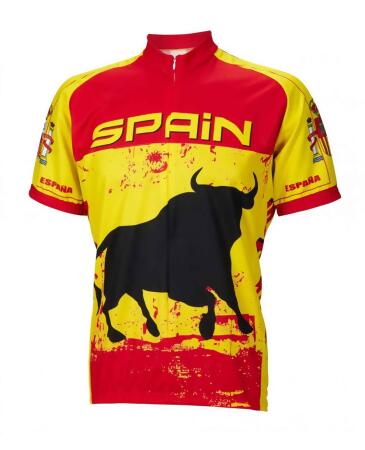 World Jerseys Men's Spain Cycling Jersey Wjspain - XL
