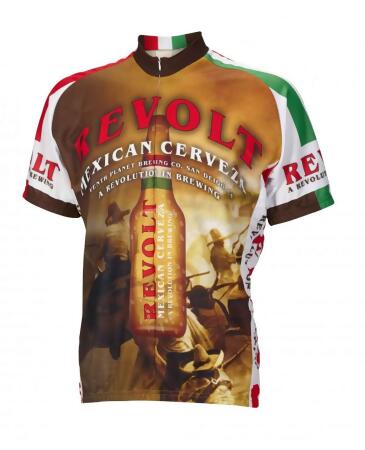 World Jerseys Men's Revolt Cerveza Cycling Jersey Wjrevolt - XL