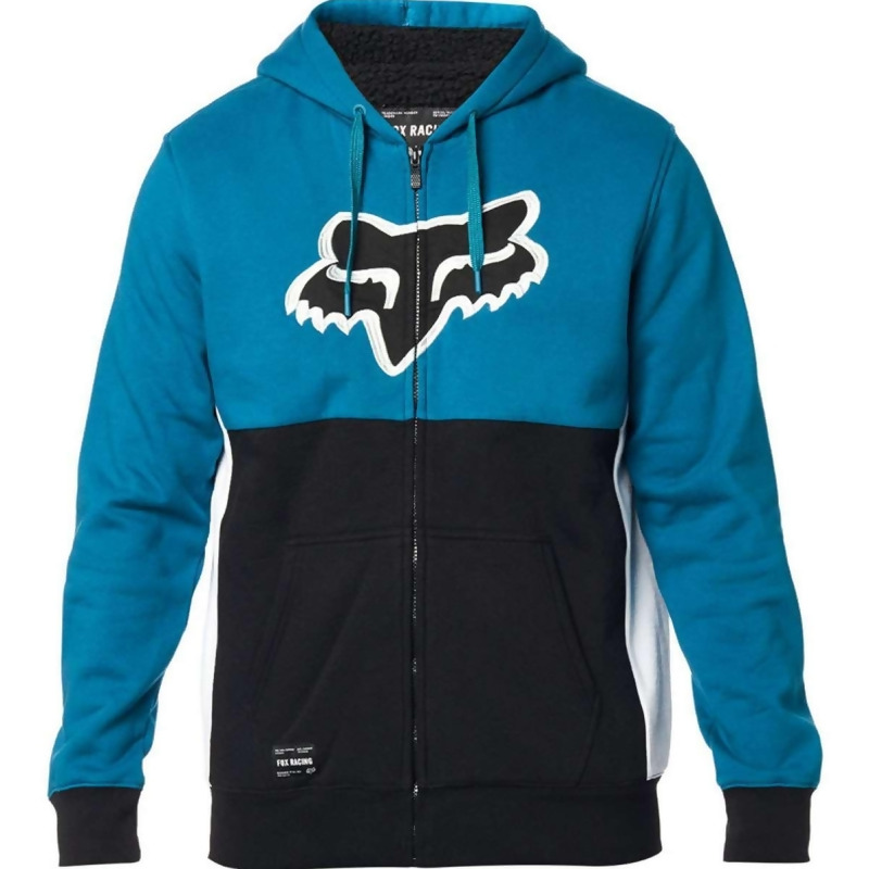 blue sherpa hoodie