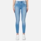 Waven Women's Freya Classic Skinny Ankle Grazer Jeans - Ice Blue - UK 6 - Blue Waven Women's Freya Classic Skinny Ankle Grazer Jeans - Ice Blue - UK 6 - Blue