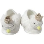 Albetta Crochet Swan Booties Albetta Crochet Swan Booties