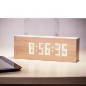 Gingko Message Click Clock - Beech Gingko Message Click Clock - Beech