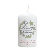 Personalised In Loving Memory At Christmas Candle Personalised In Loving Memory At Christmas Candle