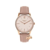 Radley Millbank Pale Pink Leather Strap Watch With Iconic Dog Charm Radley Millbank Pale Pink Leather Strap Watch With Iconic Dog Charm