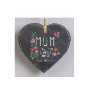 Personalised Mum I Love You A Whole Bunch Hanging Slate Personalised Mum I Love You A Whole Bunch Hanging Slate