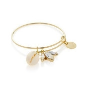 Anton Heunis Shell And Swarovski Crystal Charm Bangle - Gold Anton Heunis Shell And Swarovski Crystal Charm Bangle - Gold