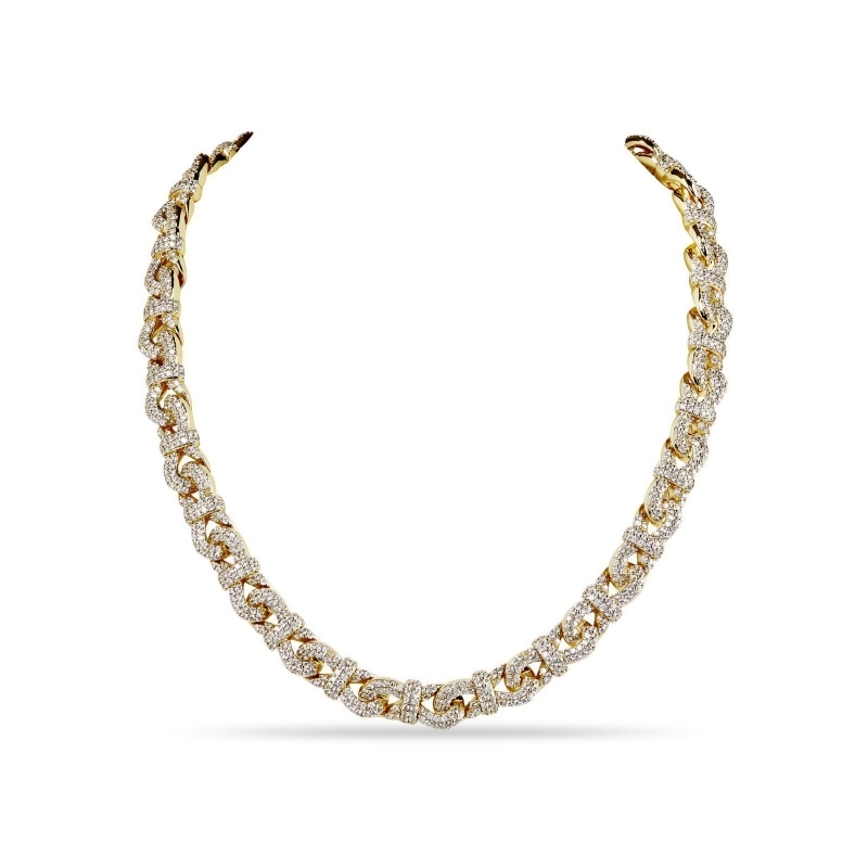 LO – Pavé Infinity Link Collar Necklace