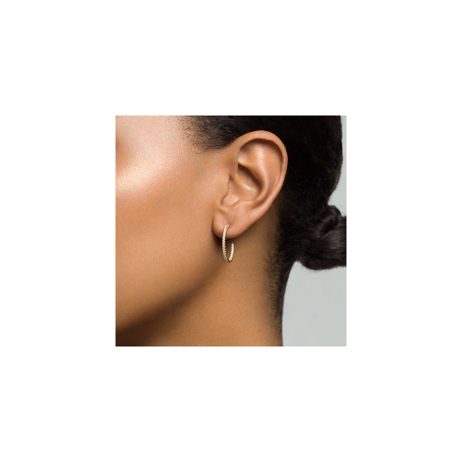 SOPHIE - Pave CZ Hoop Earrings