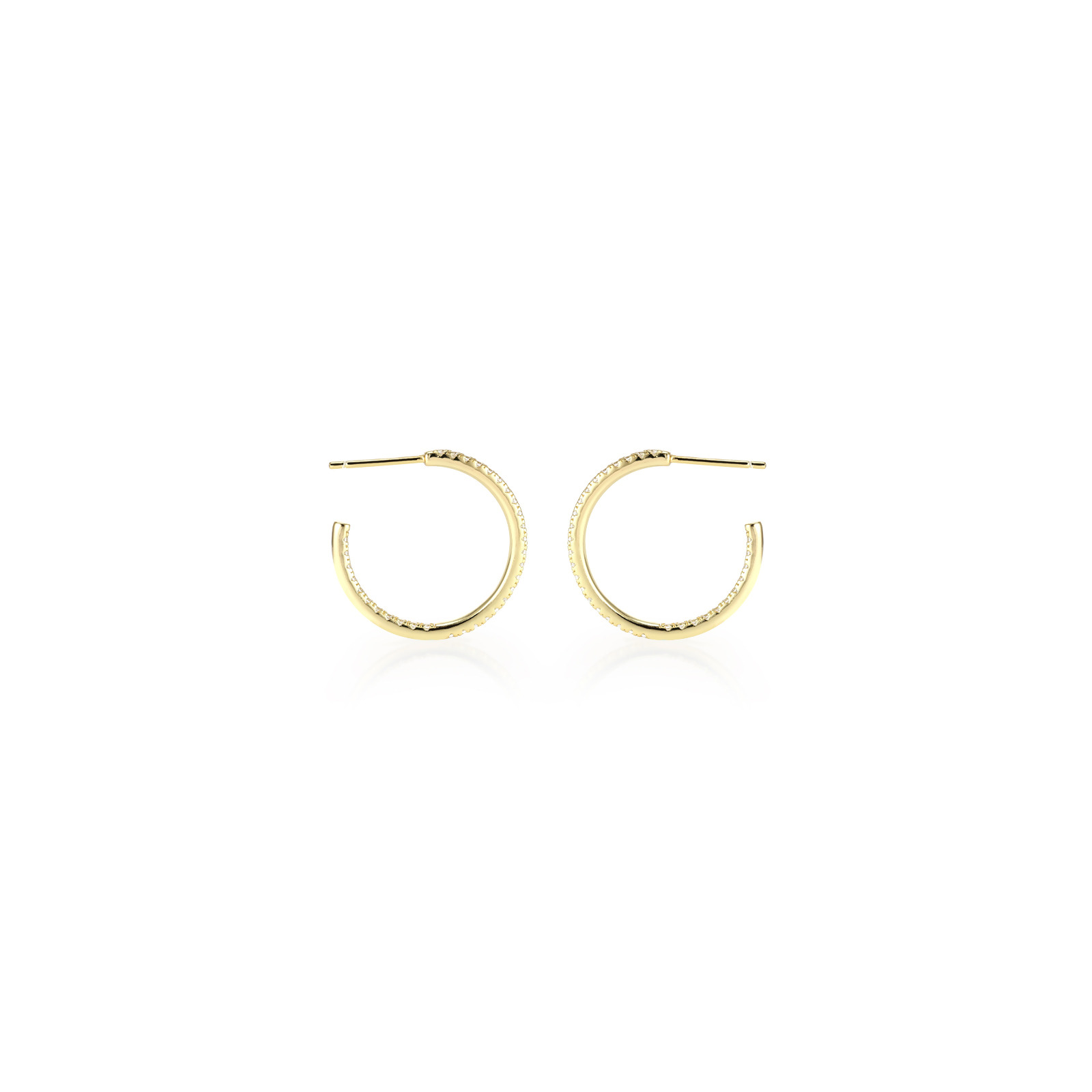 SOPHIE - Pave CZ Hoop Earrings