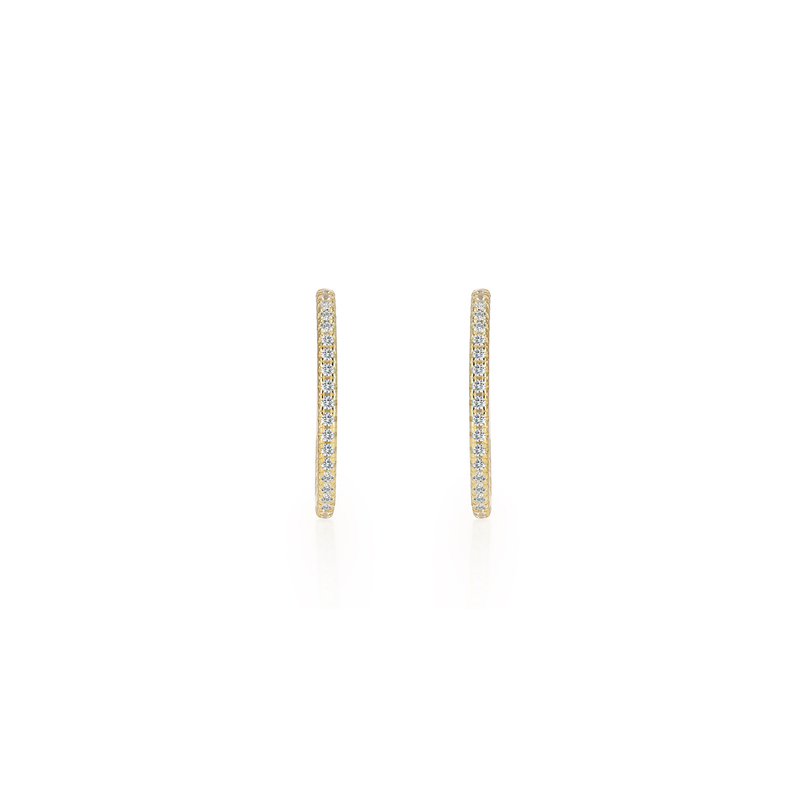 SOPHIE - Pave CZ Hoop Earrings