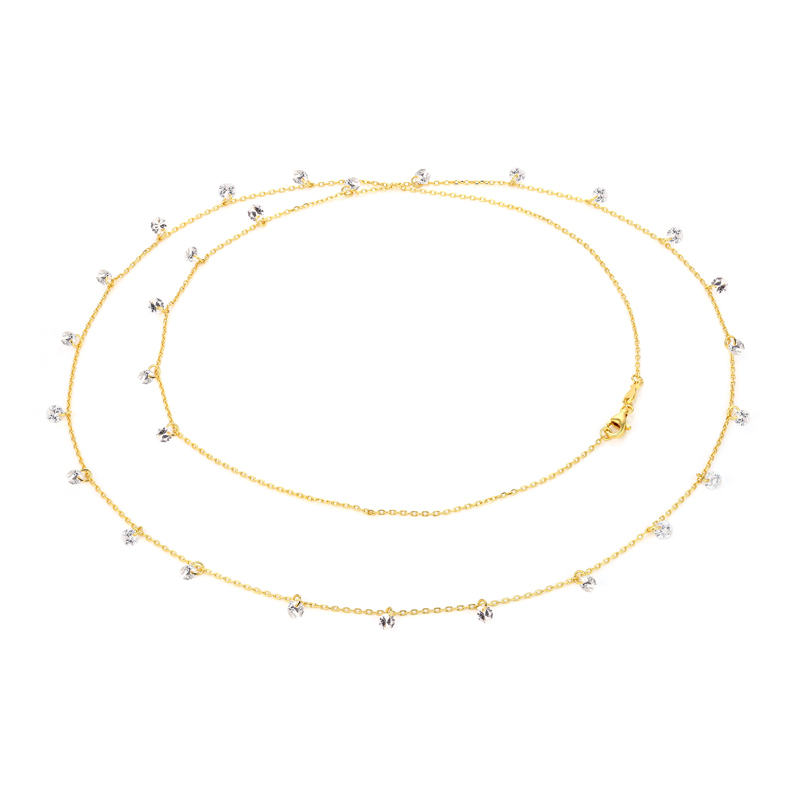 LALA - Pierced Round Cut Necklace