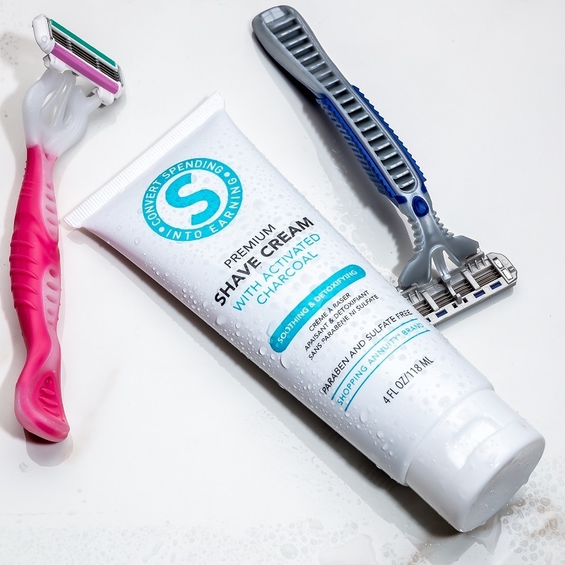 Shopping Annuity® Brand Premium Shave Cream with Activated Charcoal