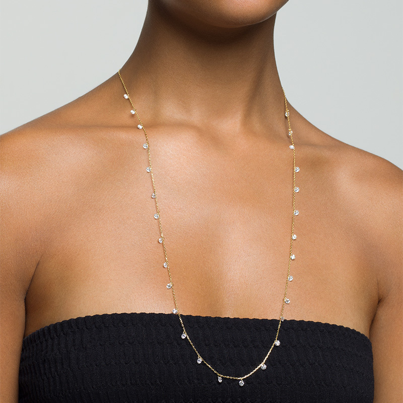 LALA - Pierced Round Cut Necklace