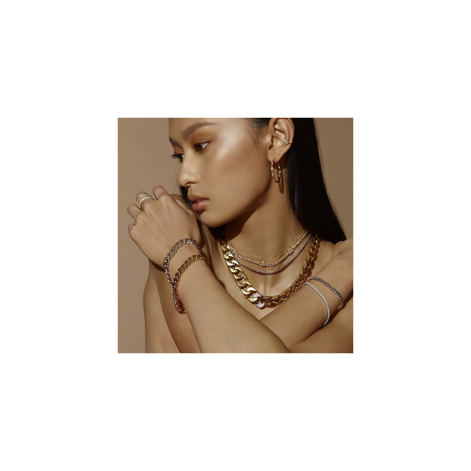 EMMA - Faceted Hoops