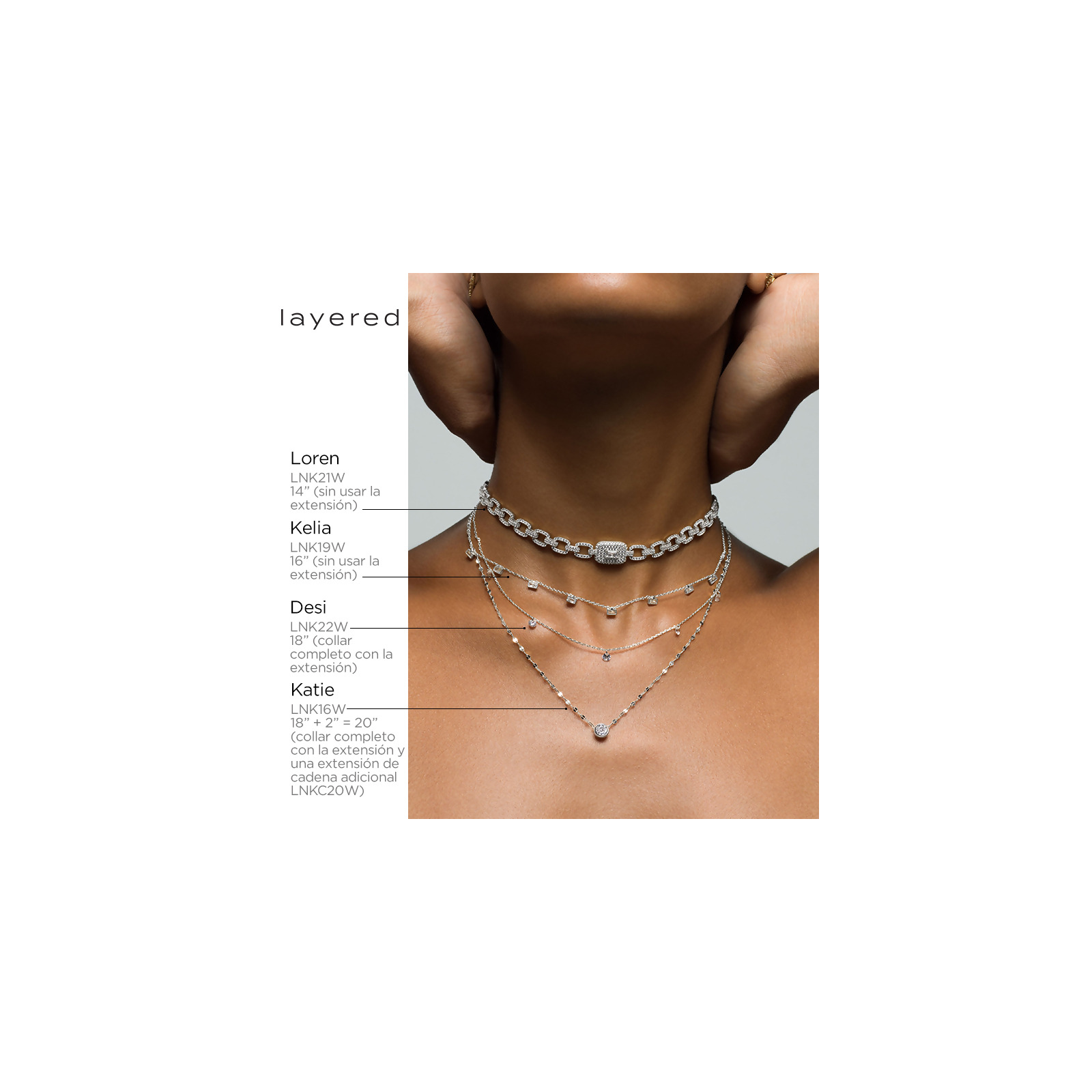 DESI - Pierced Round Cut Necklace