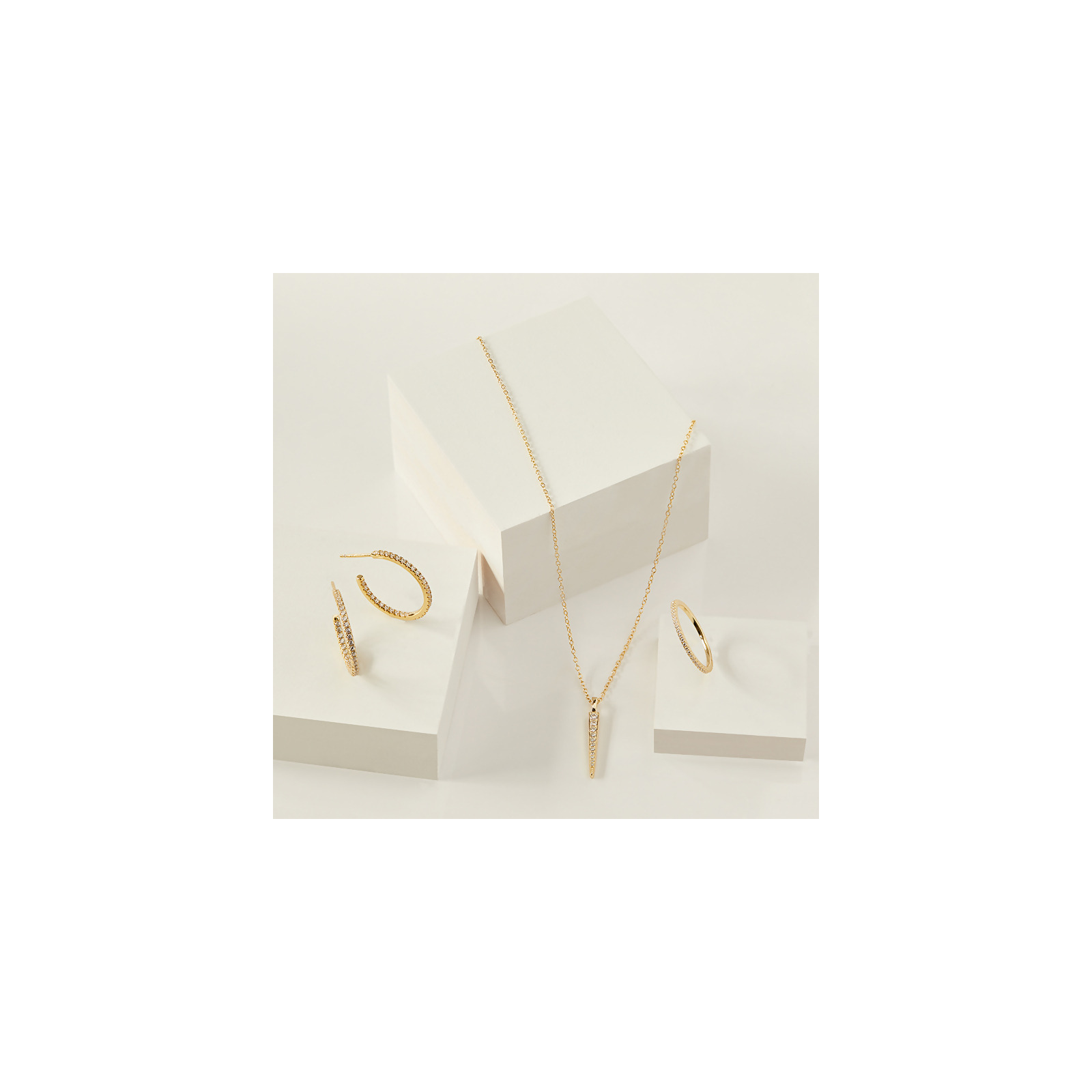 SOPHIE - Pave CZ Hoop Earrings