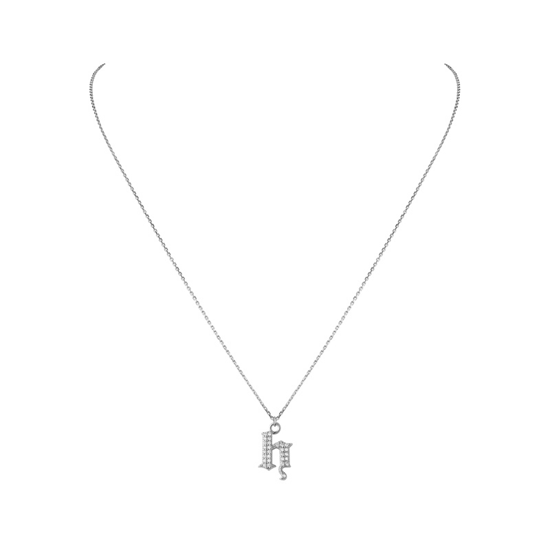 INITIAL – Gothic Letter Necklace