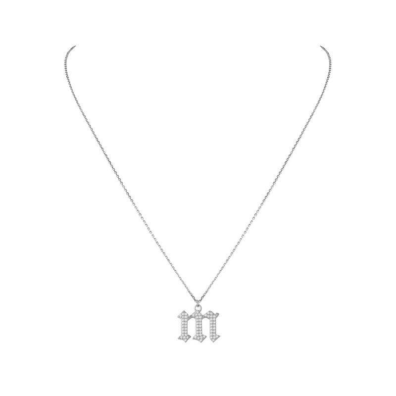 INITIAL – Gothic Letter Necklace
