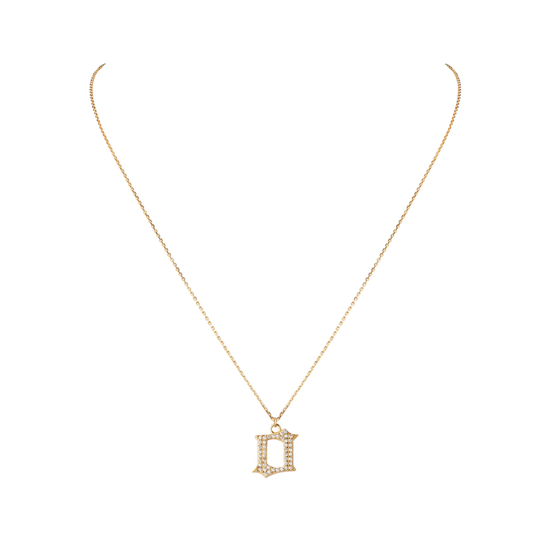 INITIAL – Gothic Letter Necklace