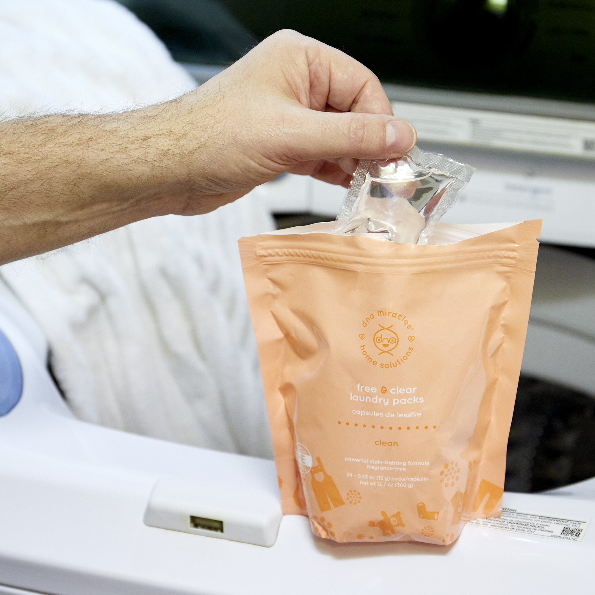 DNA Miracles® Home Solutions Free & Clear Laundry Packs