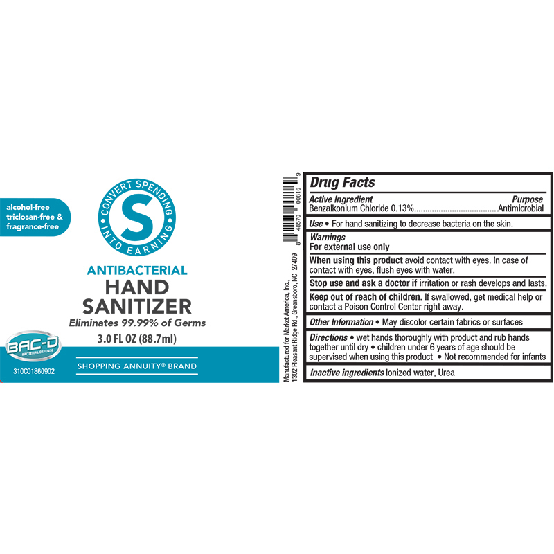Shopping Annuity® Brand Antibacterial Hand Sanitizer Spray
