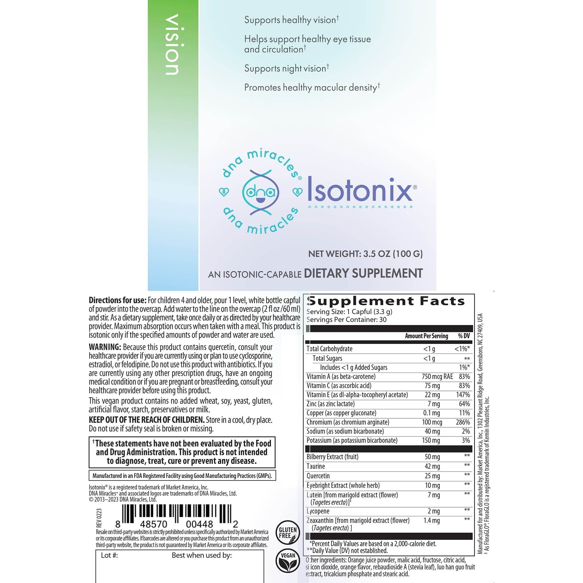 DNA Miracles Isotonix® Vision
