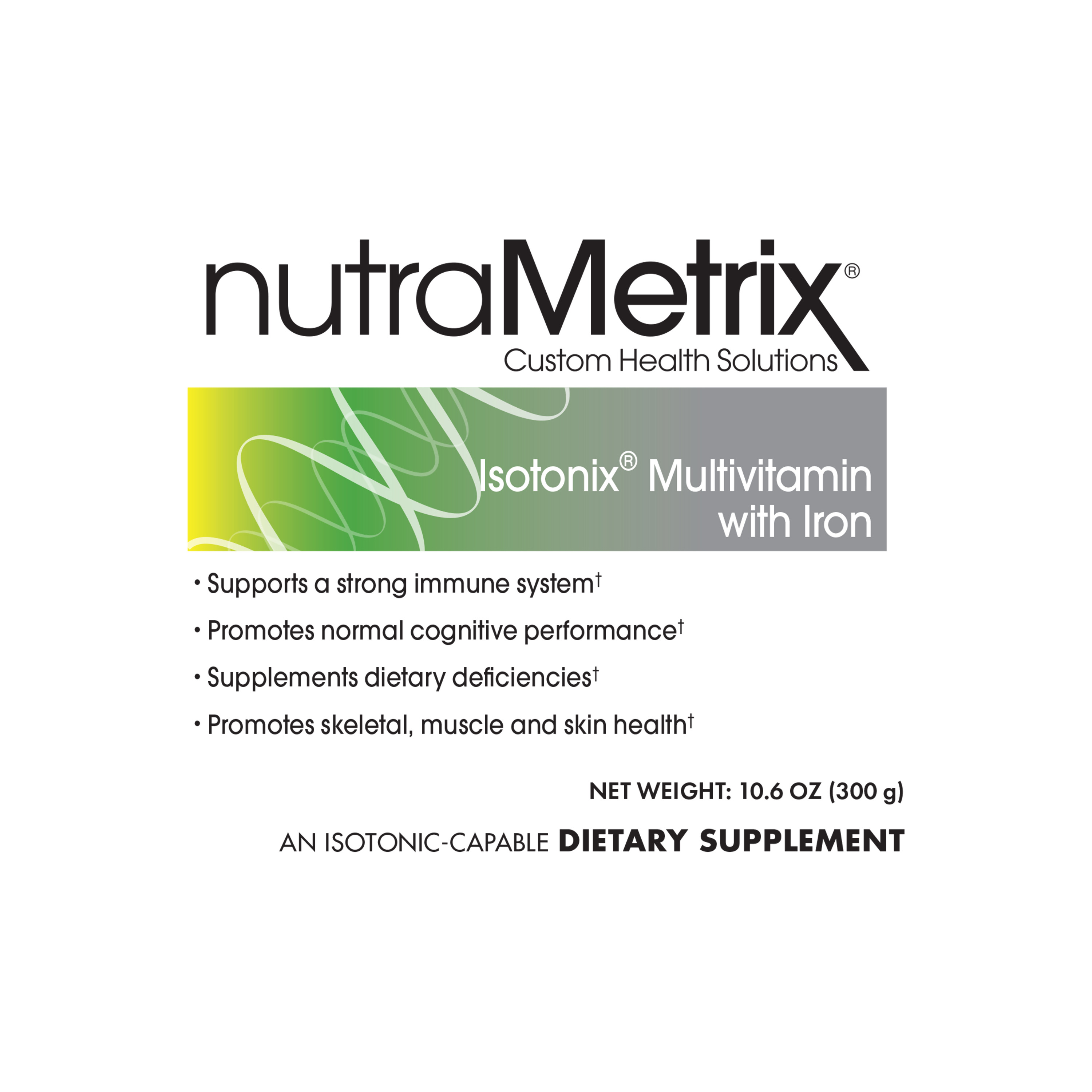 nutraMetrix Isotonix® Multivitamin with Iron