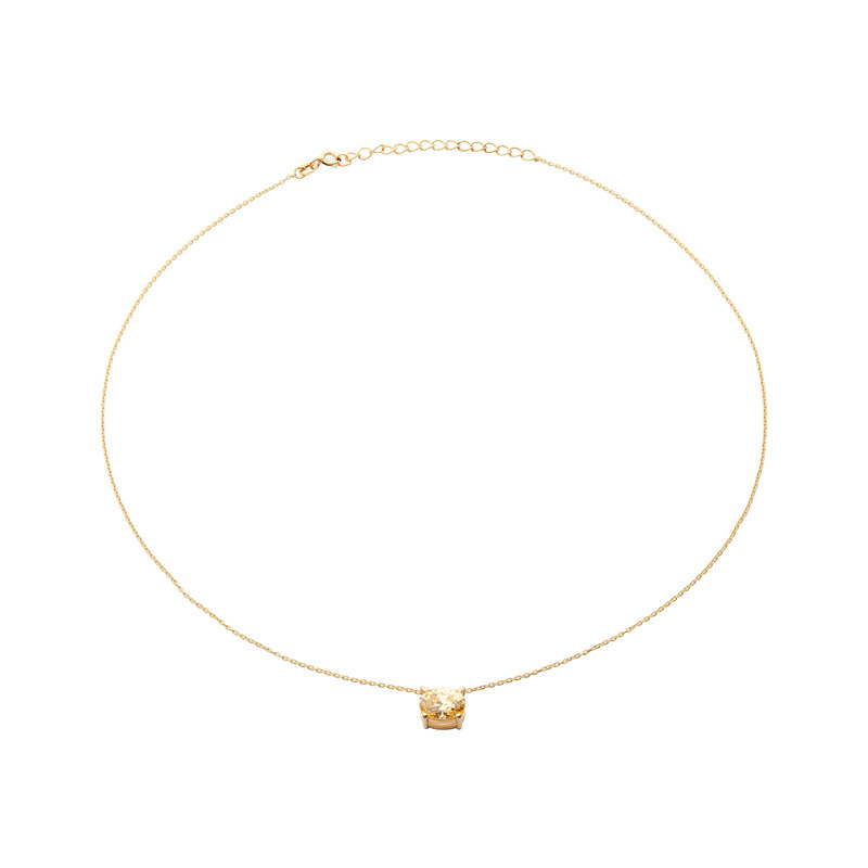 CORA - Oval Cut Solitaire Pendant