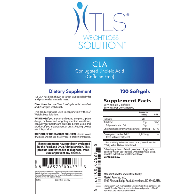 nutraMetrix TLS CLA (Conjugated Linoleic Acid)
