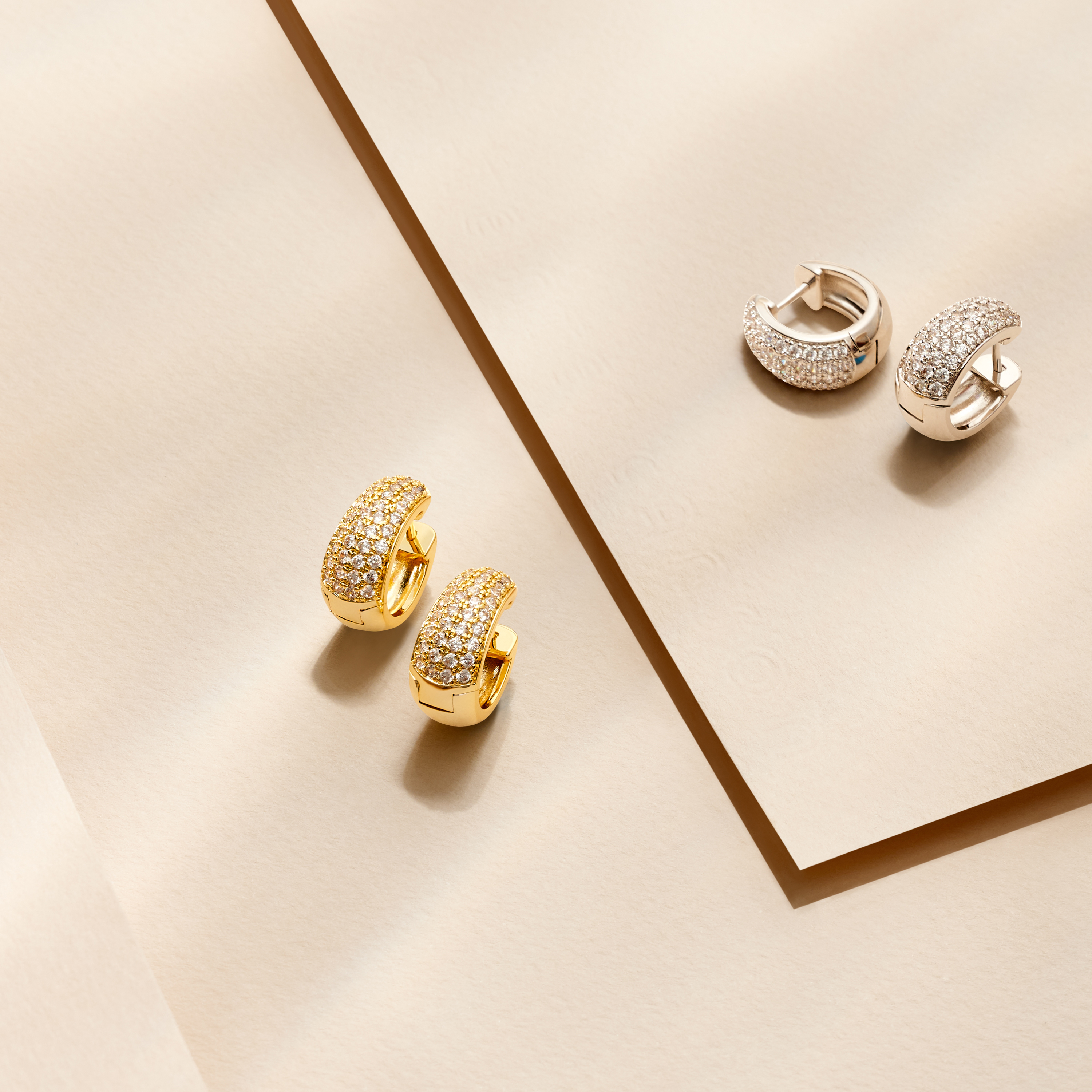Macy's Medium Polished Hoop Earrings in 14k Gold, - Macy's