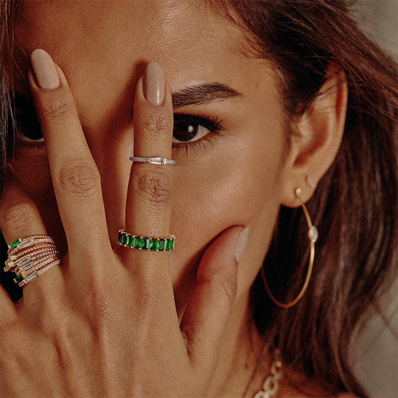 Jen - Slender Marquise Hoops