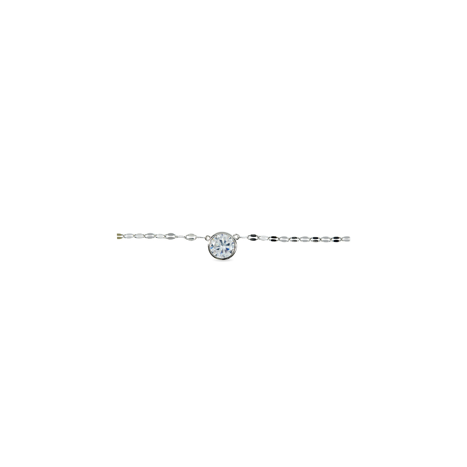 KATIE - Textured Solitaire Necklace