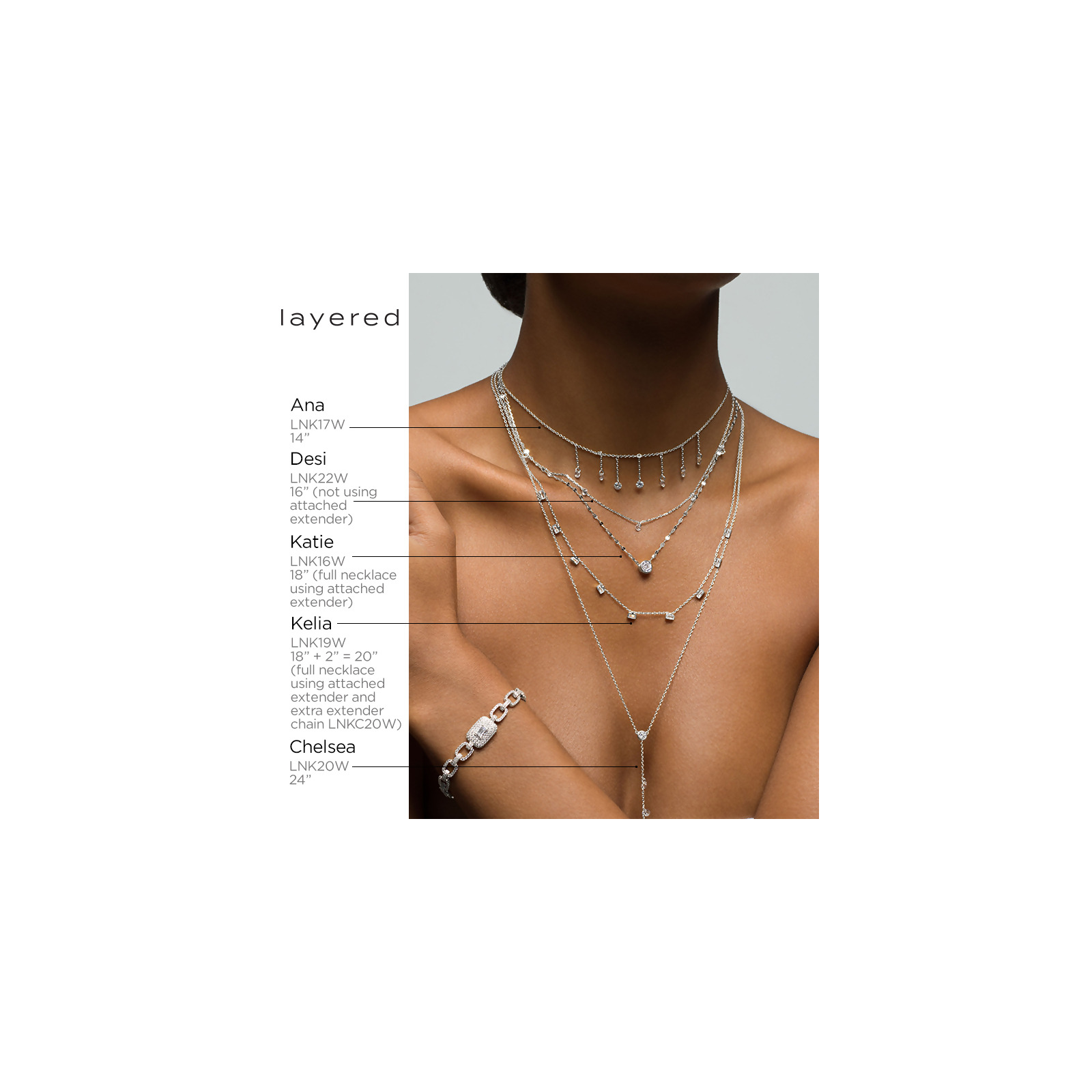 DESI - Pierced Round Cut Necklace