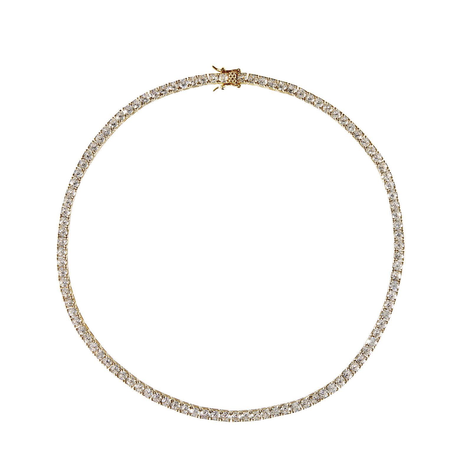 CANDICE - Simulated Diamond Tennis Necklace