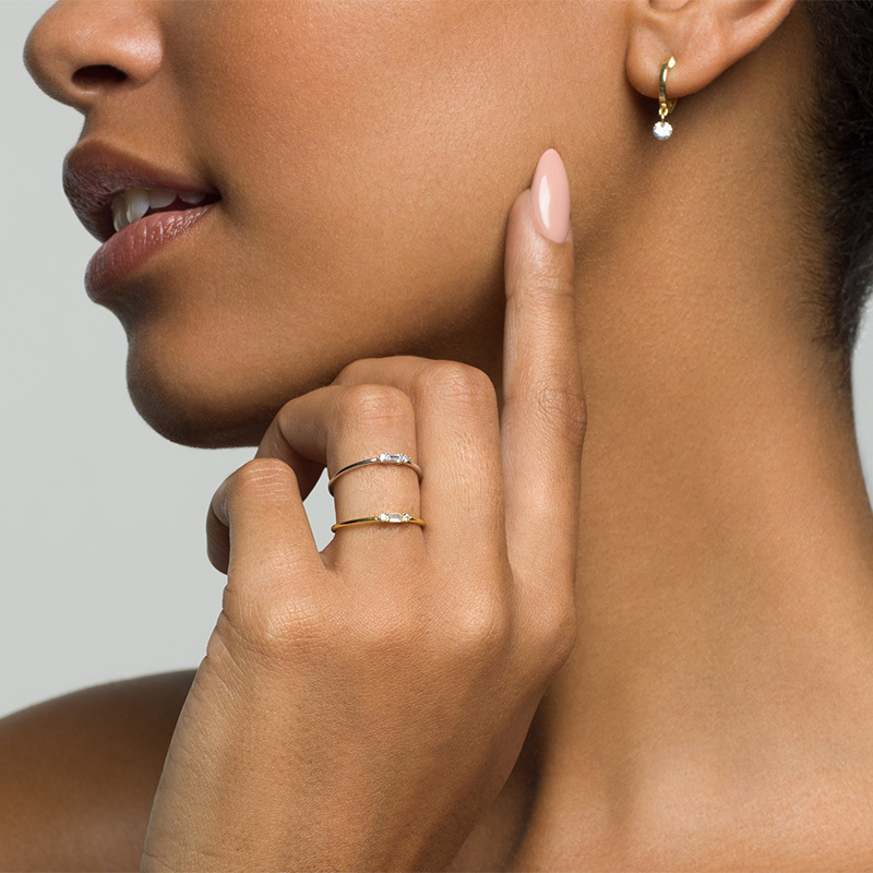 BELLA - Dainty Baguette Ring (FINAL SALE)