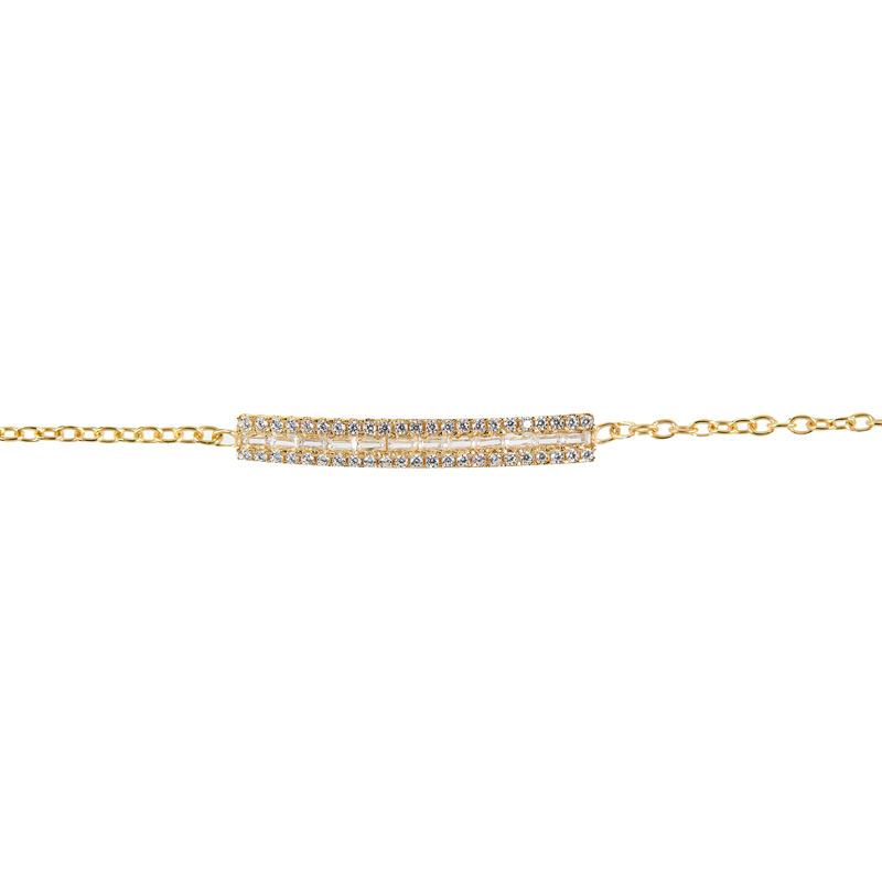 BROOK - Baguette Round Bar Bracelet (FINAL SALE)