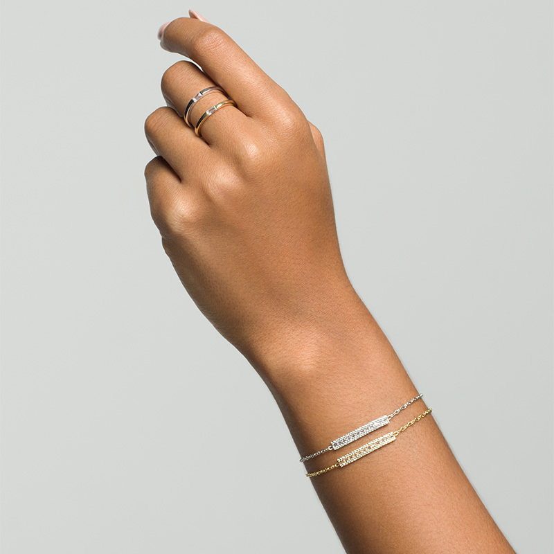 BROOK - Baguette Round Bar Bracelet (FINAL SALE)