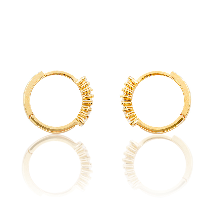 GRACE - Baguette Huggie Earrings (FINAL SALE)