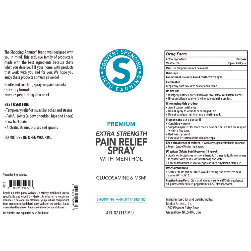 Shopping Annuity® Brand Premium Extra Strength Pain Relief Spray