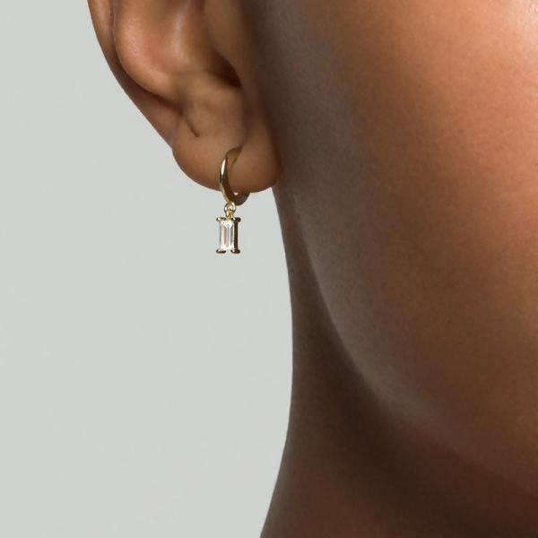 INA - Baguette Hoop Earrings (SPECIAL)