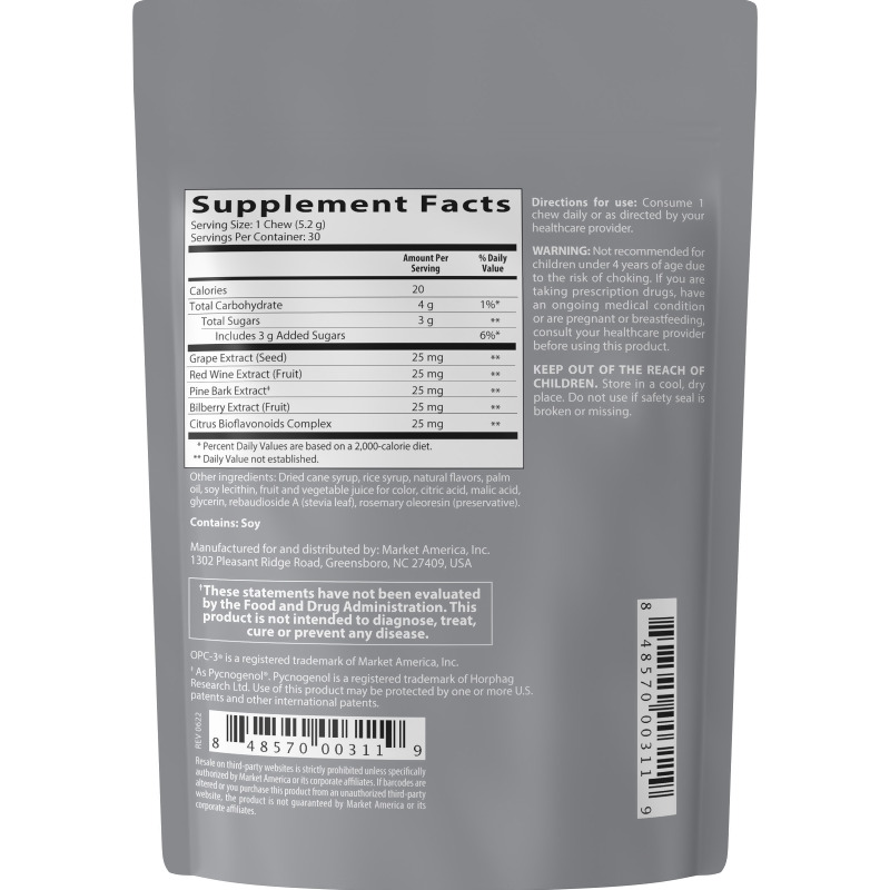 nutraMetrix OPC-3&reg; Chews