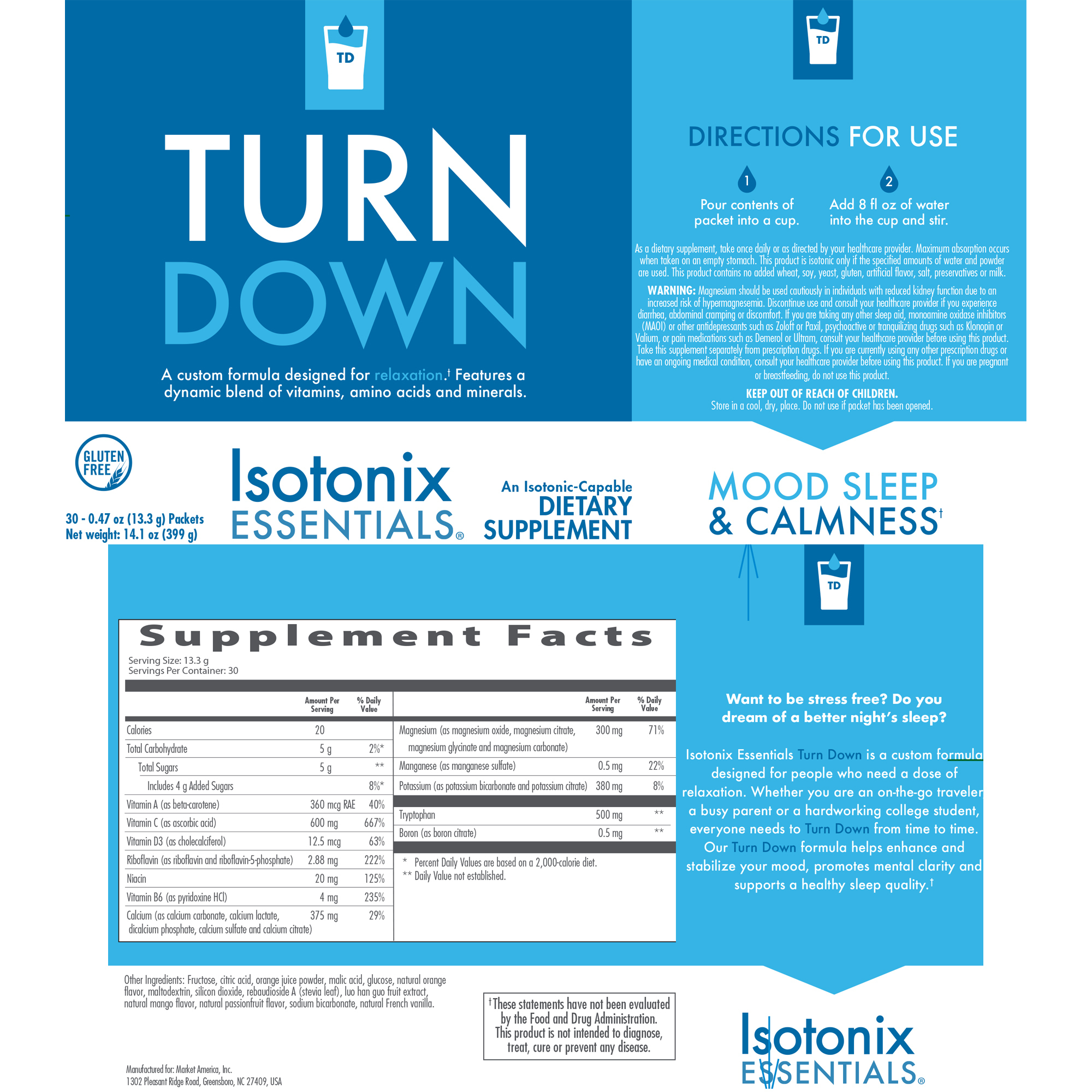 nutraMetrix Isotonix Essentials® Turn Down