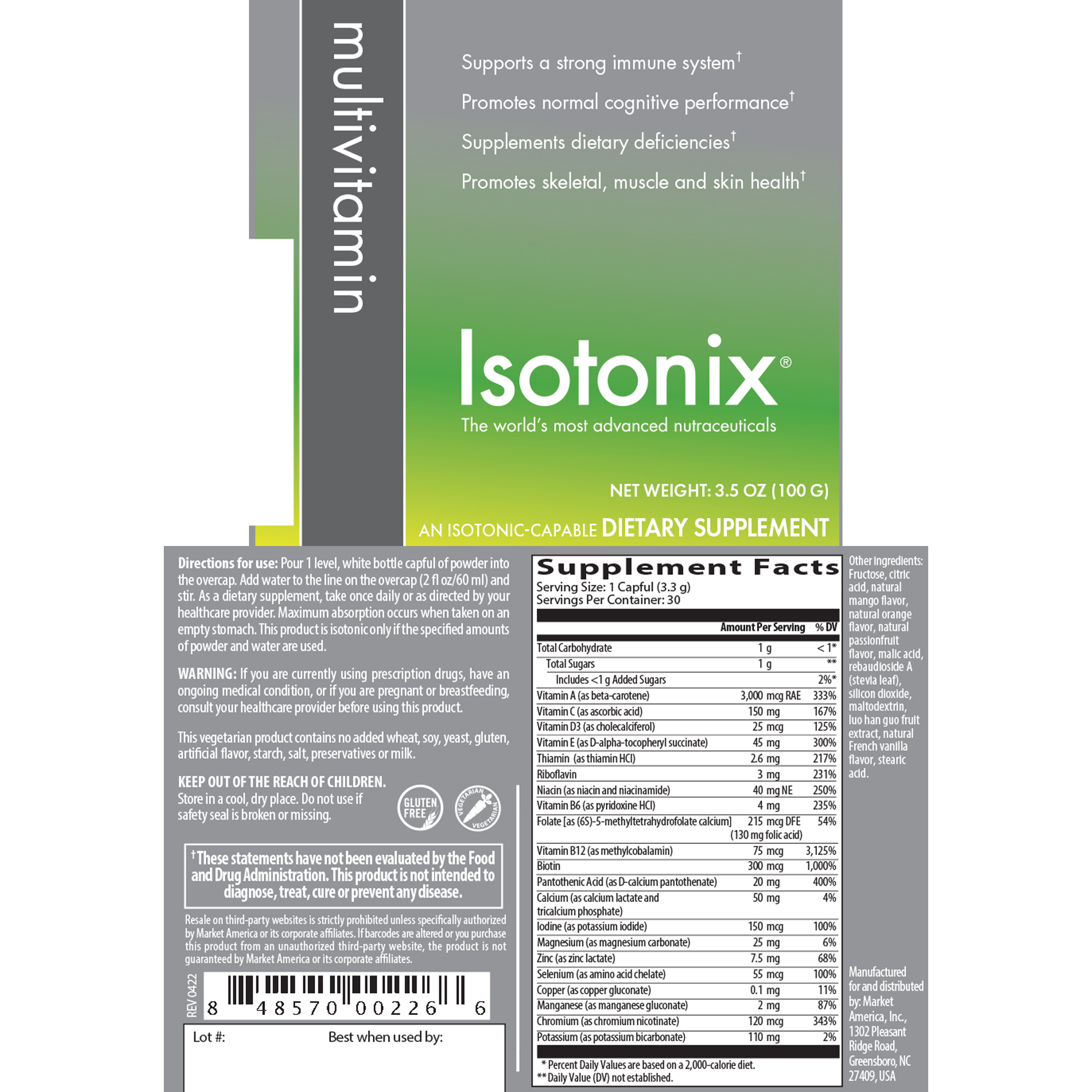Isotonix® Daily Essentials Kit (Without Iron)