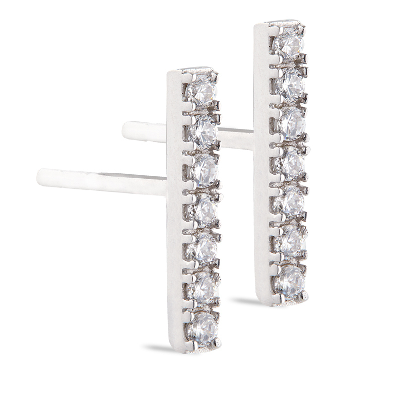 CLAIRE - Pave Stick Studs (FINAL SALE)