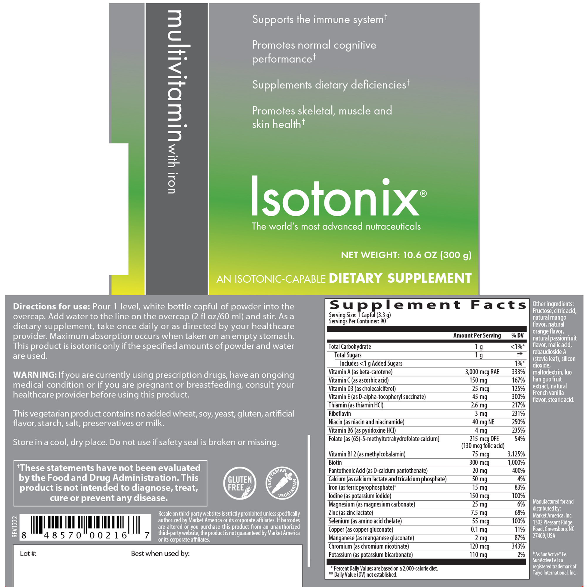Isotonix® Daily Essentials Kit (With Iron)