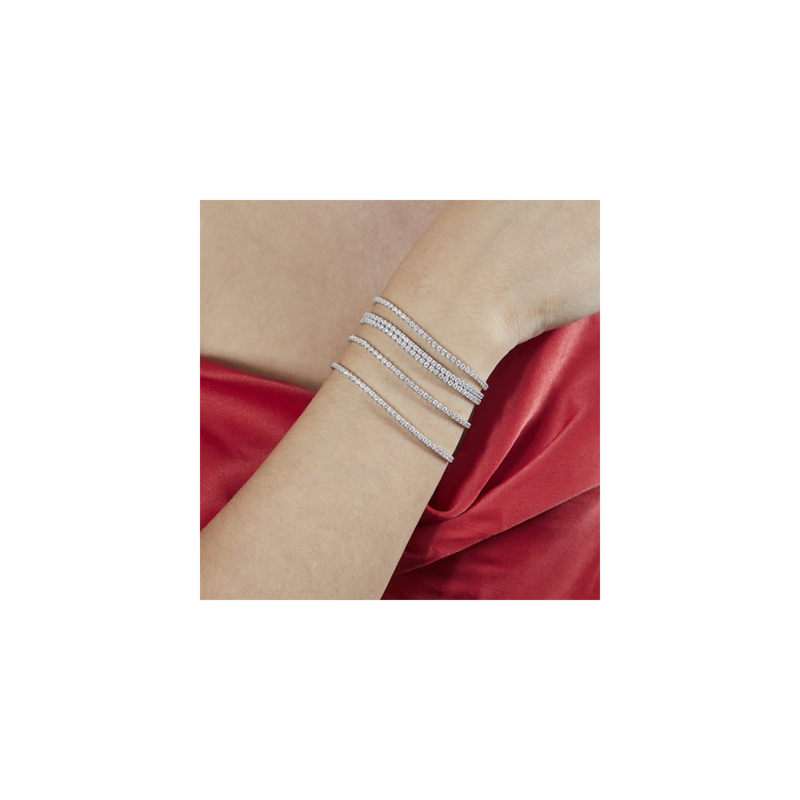 BRIA - Round Cut Tennis Bracelet