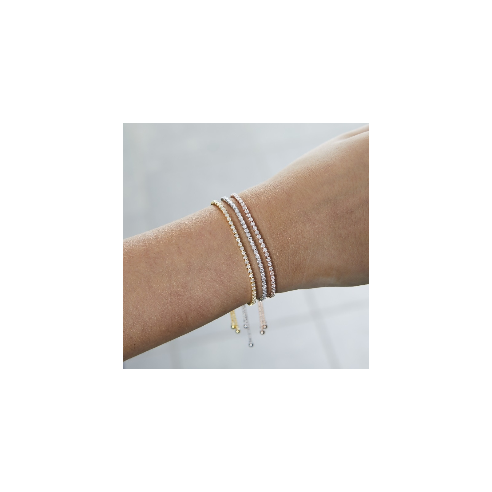 BRIA - Round Cut Tennis Bracelet